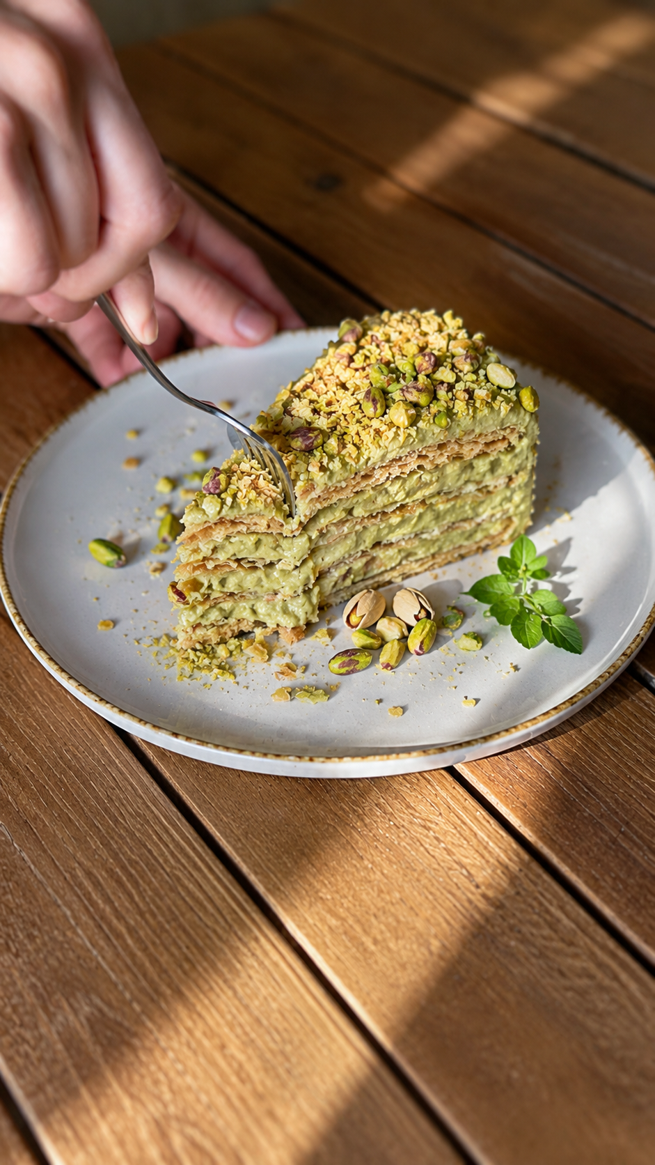 Pistachio Napoleon
